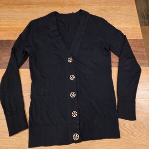 Tory Burch Black Cardigan Sweater